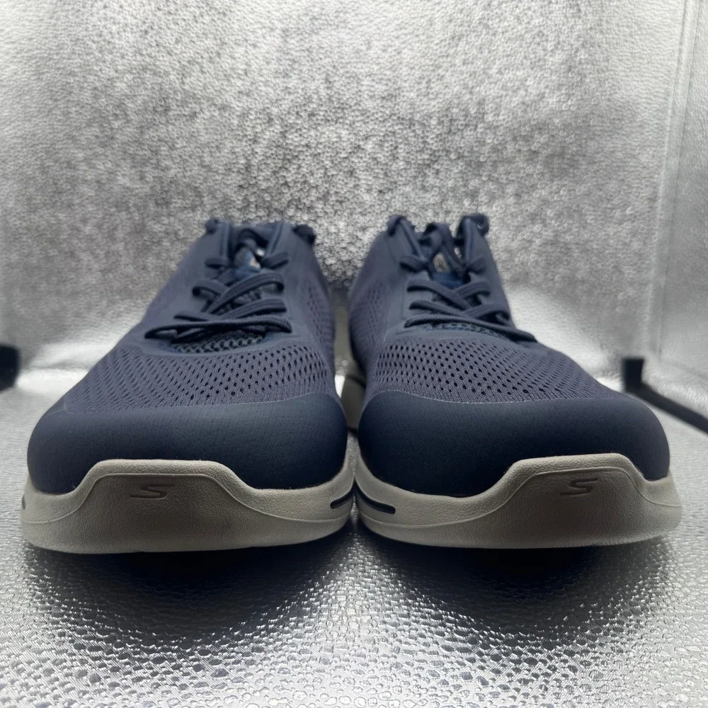 Size 15 Skechers Go Walk Arch Fit Sneaker Mens Navy Excellent Wide Fit 216116WW